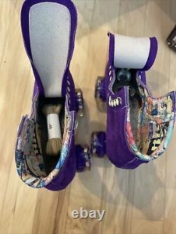 Moxi Roller Skate Lolly Taffy Size 6 (Womens 7-7.5) and Luminous Glow wheels