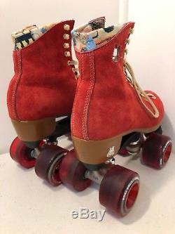 Moxi Roller Skates- Poppy Red Lolly Size 6 Medium Width Worn ONCE