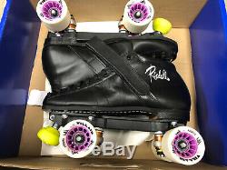 NEW IN BOX Riedell 126 Fuse SPEED Derby Skates Roller Size 9.5 D/B BLACK