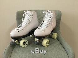 NEW Riedell 111 Angel Roller Skates Artistic White Size 9 Width D