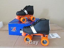 NEW Riedell 124 Speed Skates Roller Derby Demon wheels Leather size 5, womens 6