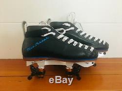 NEW Riedell Blue Streak Pro Roller Skates with ReactorNeo Aluminum Plate Size 5