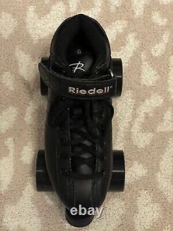 NEW Riedell R3 Black Quad Roller Derby Speed Skates