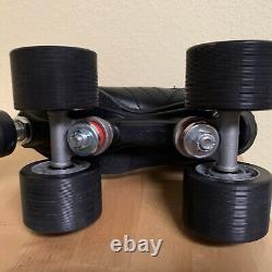 NEW Riedell R3 Black Quad Roller Derby Speed Skates! Cayman Size 3