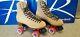 NEW Riedell Zone 135 Roller Skates Suede Tan Size 6 M, Women's 7-7.5 FREE SHIP