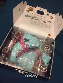 NEW W BOX Moxi Beach Bunny Roller Skates -Blue Sky (size 10W)