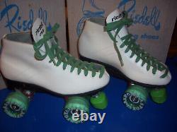 New Old Stock Riedell 122 Sz 8 Mens / Ladies 9 Mediums WHITE