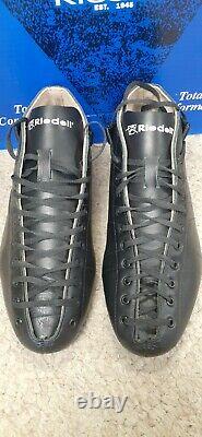 New! Premium Hand cut Leather Riedell 595 Quad Roller Skate Boot Men's 13 Med