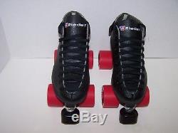 New Riedell 122 Custom Leather Roller Skates Mens Size 4 (ladies 5)