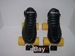 New Riedell 122 Laser Custom Leather Roller Skates Mens Size 9