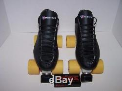 New Riedell 122 Laser Custom Leather Roller Skates Mens Size 9