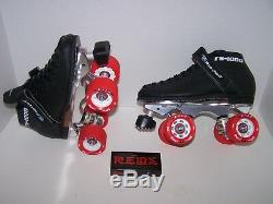 New Riedell 125 Custom Leather Roller Skates Mens Size 5 (ladies 6)