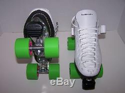 New Riedell 125 Custom Leather Roller Skates Mens Size 7 (ladies 8)
