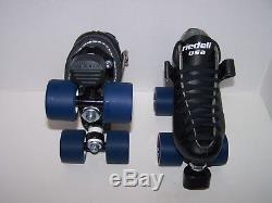 New Riedell 125 Labeda Custom Leather Roller Skates Boys Size 3.5