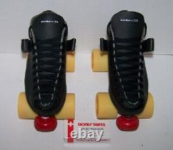 New Riedell 125 Powertrac Custom Leather Roller Skates Mens 5