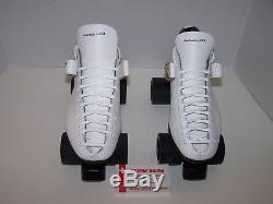 New Riedell 125 Powertrac Custom Leather Roller Skates Mens Size 9