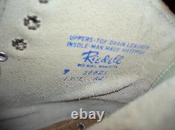 New Riedell 130L Tan Suede Leather Size 9 Mens/Ladies 10 Mediums Insole 10 3/4