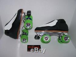 New Riedell 395 Custom Leather Roller Skates Mens 7.5