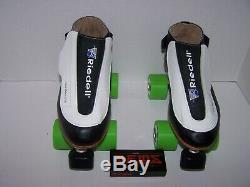 New Riedell 395 Custom Leather Roller Skates Mens 7.5
