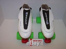 New Riedell 395 Powertrac Custom Leather Roller Skates Mens Size 11.5