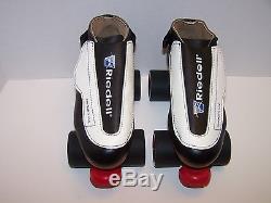New Riedell 395 Powertrac Custom Leather Roller Skates Mens Size 6