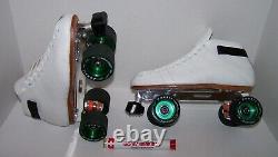 New Riedell 595 Labeda Pro-line Custom Leather Roller Skates Mens Size 8.5