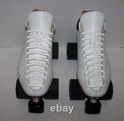 New Riedell 595 Labeda Pro-line Custom Leather Roller Skates Mens Size 8.5