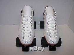 New Riedell 595 Powertrac Custom Leather Roller Skates Mens Size 11