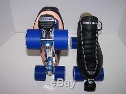 New Riedell 595 Pro-line Custom Leather Roller Skates Mens Size 11.5