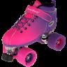New Riedell Dart Quad Roller Skate Shoes Set Unisex Size 4-7 Pink/Purple Ombre