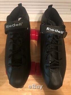 New Riedell Dart Roller Derby Speed Skates Black Size 12 FREE SHIPPING