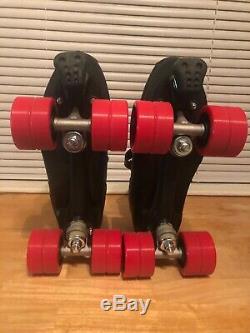 New Riedell Dart Roller Derby Speed Skates Black Size 12 FREE SHIPPING