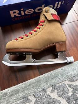 New Riedell Ember Recreational Ice Skates Cider Brown Youth Size 5
