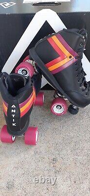 New Riedell Quad Roller Skates Antik Skyhawk Indoor Men's Size 7 fits Women's 8