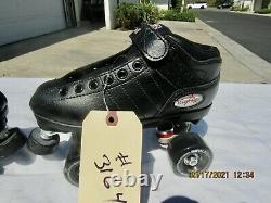 New Riedell R3 Caymen Speed Roller Skates Size 4 Impala Wheels 2 Color Lace's