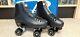 New! Riedell Rhythm Artistic Black Roller Skates Mens Size 13 with Riva Wheels