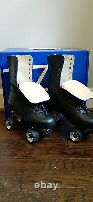 Premium Riedell Hand Cut Leather OG 172 Roller Skates Men's 10.5 with Neo Reactor