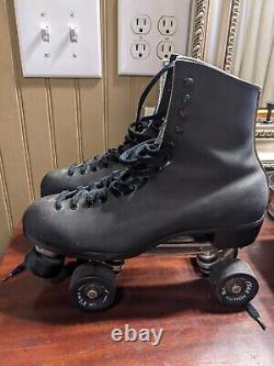 RARE Vintage RIEDELL Sure Grip Roller Skates Comp 7 Women's Size 11 Black