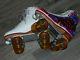 RARE Vintage Riedell Womens White CUSTOM Roller Skates Powell Bones 101A Size 8
