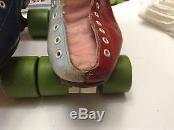 RIEDELL 295 ROLLER SKATES SIZE 9 MULTI COLORED Used
