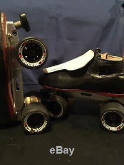 RIEDELL 395 LABEDA PRO-LINE LEATHER ROLLER SKATES Custom Derby Jam Skate