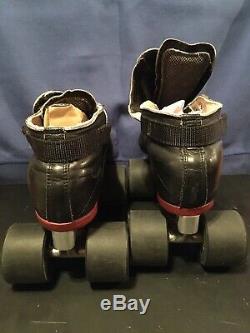 RIEDELL 395 LABEDA PRO-LINE ROLLER SKATES Custom Derby Jam Reverse Skunk Quads