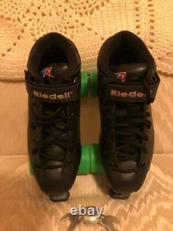 RIEDELL R3 Cayman Men's Size 8 Power Dyne Black Roller Skates Barely Used