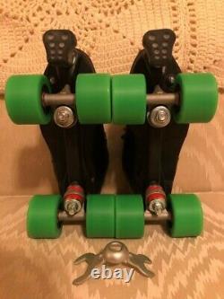 RIEDELL R3 Cayman Men's Size 8 Power Dyne Black Roller Skates Barely Used