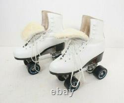 RIEDELL Red Wing 297 White Snyder 7mm Plates USA ROLLER SKATES Size 5