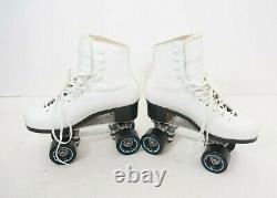 RIEDELL Red Wing 297 White Snyder 7mm Plates USA ROLLER SKATES Size 5