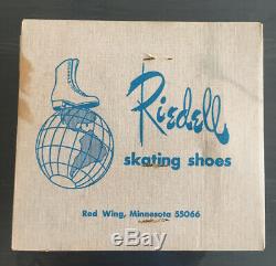 RIEDELL Vintage Riedell USA Rs-1000 Speed Roller Skates Womans Size 8 In Box