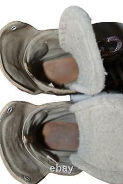 Rare 6.5 Riedell Classic Leather Skates 166 Black/brown Zinger Sure Grip Century