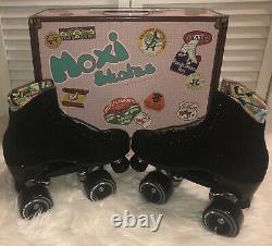 Rare Moxi Lolly Roller Skates Classic Black Size 8 (fits women's 9 & 9.5)