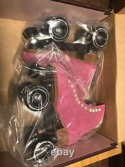 Rare Moxi Lolly Roller Skates Fushia Size 6 (fits womens 7 & 7.5)